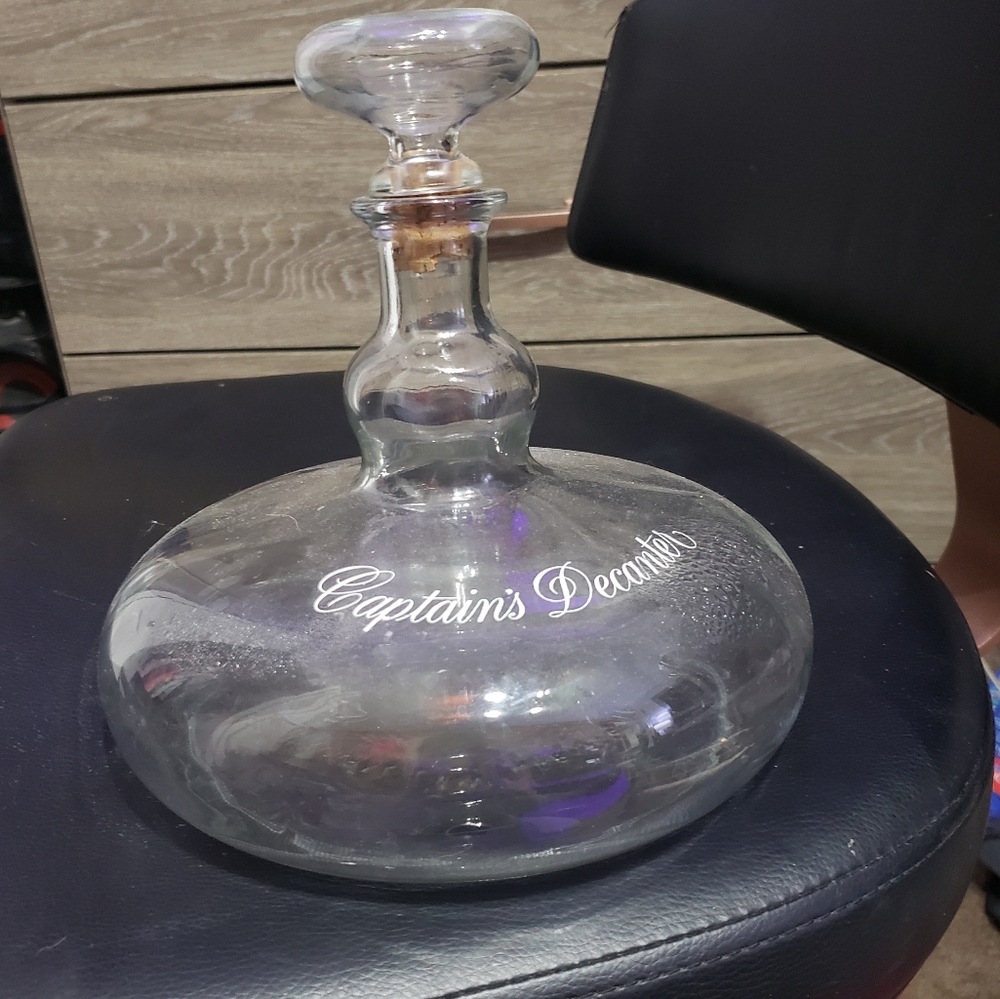 Old prohibition bottle 'captains decanter'